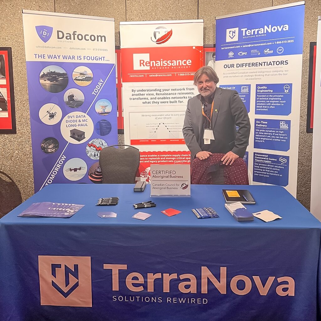 CEO Len Anderson at Terra Nova booth during the most recent IPAC Conference (Dec 2023).
